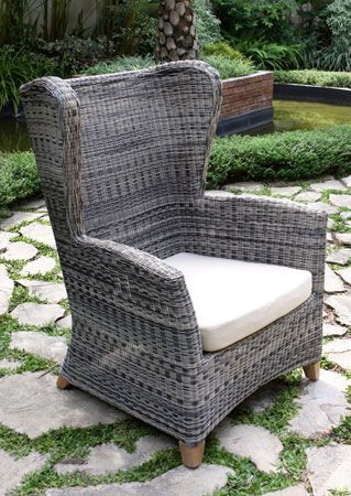 Martine Wing Back Chair-Garden Furniture Centre-MidRange,Outdoor Dining,Outdoor Furniture,Rattan Furniture,Rattan,Rattan Chairs-{collection_title}