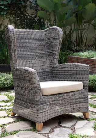 Martine Wing Back Chair-Garden Furniture Centre-MidRange,Outdoor Dining,Outdoor Furniture,Rattan Furniture,Rattan,Rattan Chairs-{collection_title}