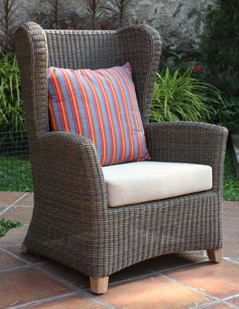 Martine Wing Back Chair-Garden Furniture Centre-MidRange,Outdoor Dining,Outdoor Furniture,Rattan Furniture,Rattan,Rattan Chairs-{collection_title}