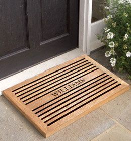 Teak Door Mat - Medium-Garden Furniture Centre-48Hour Dispatch,LowRange,Under 100-{collection_title}