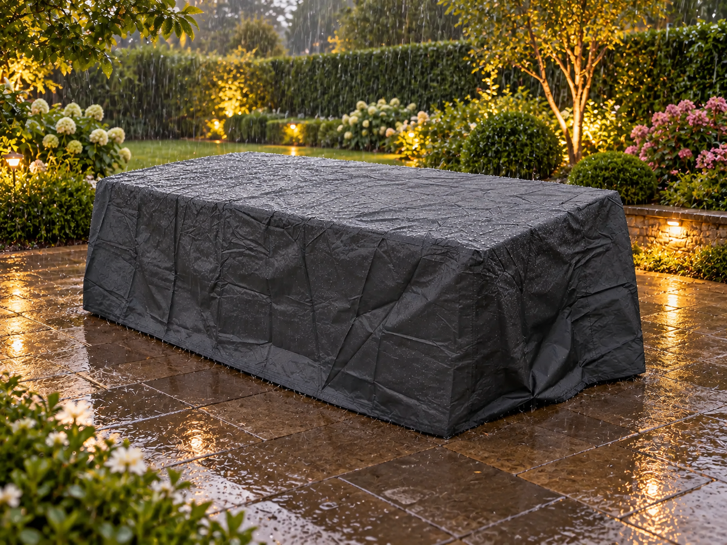 Breathable Rectangular Table Weather Cover | Medium
