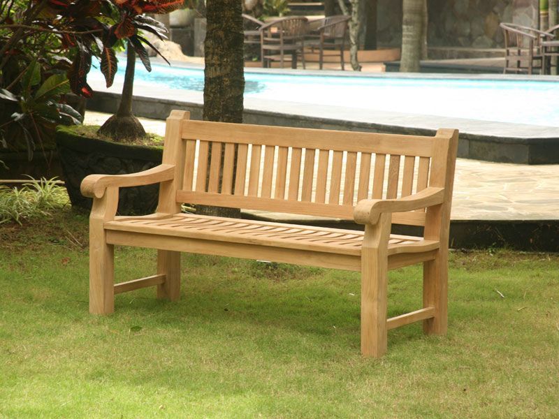 Memorial Bench 1.5m-Garden Furniture Centre-MidInstock,instock,MidRange,park benches,Information,Home Page Benches,Benches,Furniture for Valentines Day,Outdoor Furniture,Teak Benches Benches,Teak,Teak Benches,Memorial Benches-{collection_title}