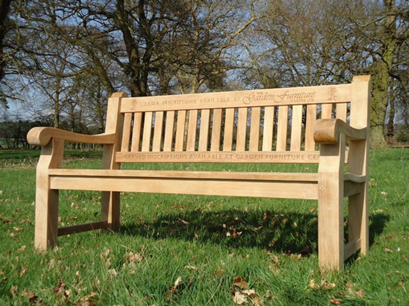 Memorial Bench 1.8m -Garden Furniture Centre-MidRange,park benches,Information,Home Page Benches,Benches,Furniture for Valentines Day,Outdoor Furniture,Teak Benches Benches,Teak,Teak Benches,Memorial Benches-{collection_title}
