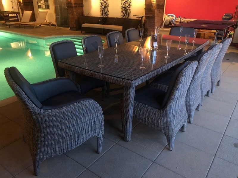 Meteor 10 Chair Dining Set-Garden Furniture Centre-HighRange,Rattan,Tables,Dining Set,Outdoor Furniture,Rattan Furniture,Meteor Range,Outdoor Dining-{collection_title}