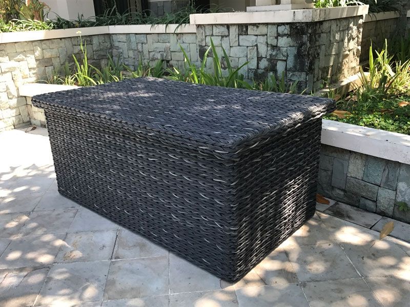 Midnight Montana Cushion Box-Garden Furniture Centre-MidInstock,instock,MidRange,Rattan,Accessories,Outdoor Furniture,Rattan Furniture,Ranges,Outdoor Storage,Montana Range,Storage Accessories-{collection_title}