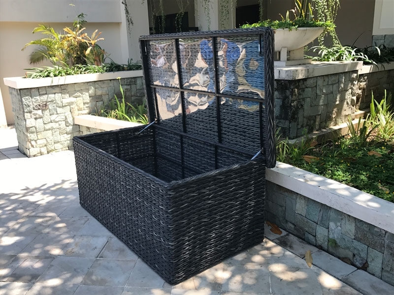 Midnight Montana Cushion Box-Garden Furniture Centre-MidInstock,instock,MidRange,Rattan,Accessories,Outdoor Furniture,Rattan Furniture,Ranges,Outdoor Storage,Montana Range,Storage Accessories-{collection_title}