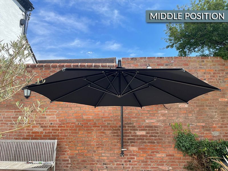 Turino Wall Parasol | Damaged Box-Garden Furniture Centre-MidInstock,instock,MidRange,Parasols,Cantilever Parasols Parasols,Wall Mounted Parasols Parasols,Wall Mounted Parasols,Sale,Ex-Display,Showroom exdis-{collection_title}