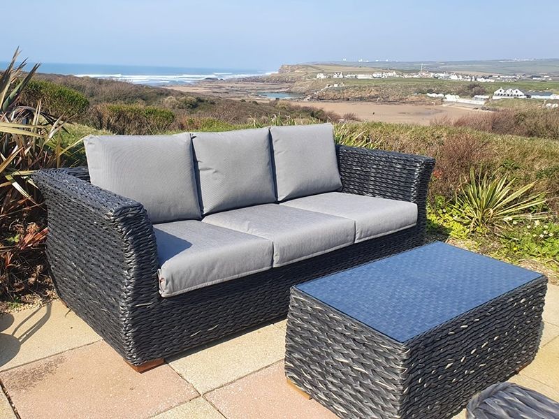 Midnight Montana 3 Seater Sofa-Garden Furniture Centre-HighRange,Outdoor Lounging,Rattan,Outdoor Furniture,Rattan Furniture,Montana Range-{collection_title}