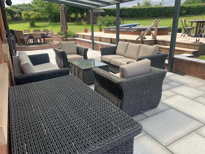 Midnight Montana Double Sofa Suite-Garden Furniture Centre-HighRange,Outdoor Lounging,Information,Rattan,Outdoor Furniture,Rattan Furniture,Montana Range,Lounge Suites & Sets-{collection_title}