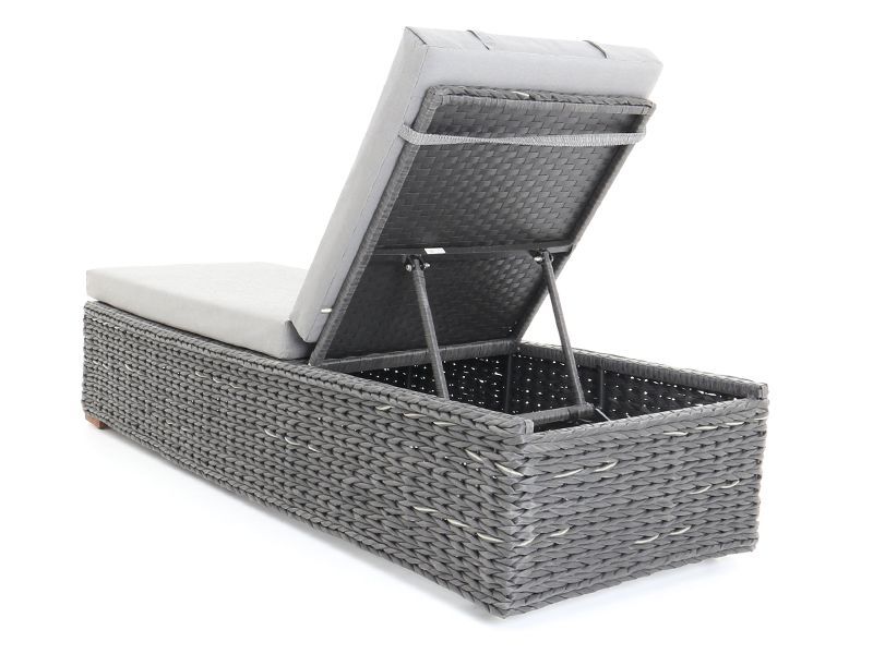 Midnight Montana Sun Lounger-Garden Furniture Centre-MidInstock,instock,MidRange,Rattan,Loungers,Rattan Furniture,Loungers & Daybeds,Montana Range,Rattan Loungers,Montana,Rattan Loungers Loungers-{collection_title}