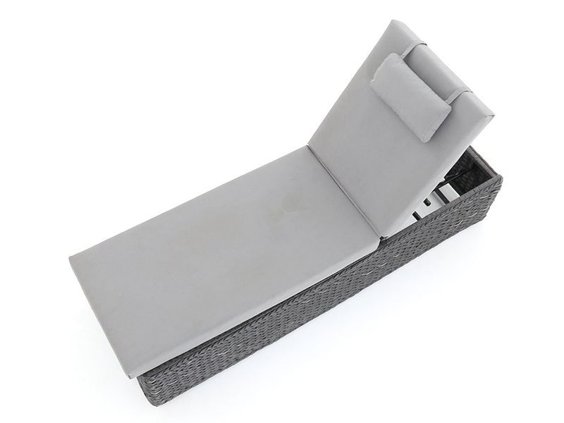 Midnight Montana Sun Lounger-Garden Furniture Centre-MidInstock,instock,MidRange,Rattan,Loungers,Rattan Furniture,Loungers & Daybeds,Montana Range,Rattan Loungers,Montana,Rattan Loungers Loungers-{collection_title}