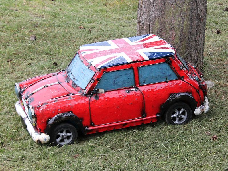 Mini Cooper Cooler | Union Jack -Garden Furniture Centre-48Hour Dispatch,MidInstock,instock,MidRange,Union,Ornaments Accessories,Ornaments,Accessories,Ranges,Think Outside Range,Metal Garden Ornaments,Novelty Drinks Coolers,Think Outside Range Ranges,Coronation Range-{collection_title}