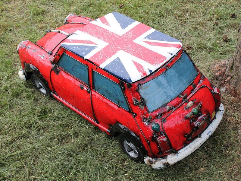 Mini Cooper Cooler | Union Jack -Garden Furniture Centre-48Hour Dispatch,MidInstock,instock,MidRange,Union,Ornaments Accessories,Ornaments,Accessories,Ranges,Think Outside Range,Metal Garden Ornaments,Novelty Drinks Coolers,Think Outside Range Ranges,Coronation Range-{collection_title}