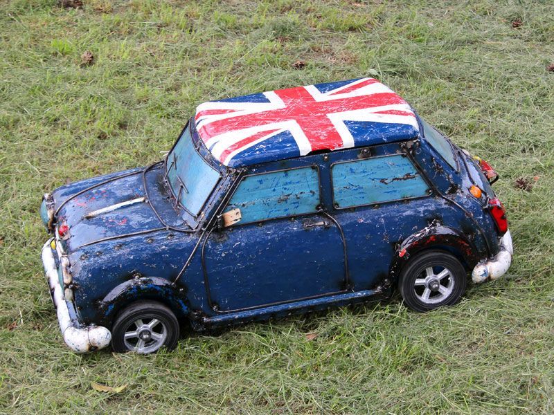 Mini Cooper Cooler | Union Jack -Garden Furniture Centre-48Hour Dispatch,MidInstock,instock,MidRange,Union,Ornaments Accessories,Ornaments,Accessories,Ranges,Think Outside Range,Metal Garden Ornaments,Novelty Drinks Coolers,Think Outside Range Ranges,Coronation Range-{collection_title}