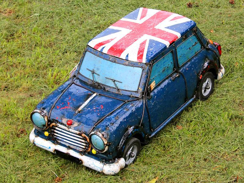 Mini Cooper Cooler | Union Jack -Garden Furniture Centre-48Hour Dispatch,MidInstock,instock,MidRange,Union,Ornaments Accessories,Ornaments,Accessories,Ranges,Think Outside Range,Metal Garden Ornaments,Novelty Drinks Coolers,Think Outside Range Ranges,Coronation Range-{collection_title}