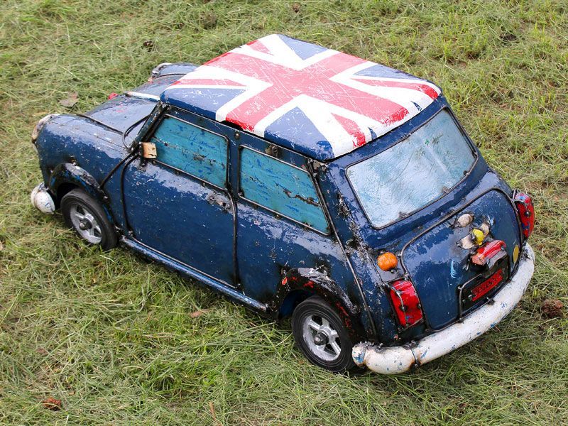 Mini Cooper Cooler | Union Jack -Garden Furniture Centre-48Hour Dispatch,MidInstock,instock,MidRange,Union,Ornaments Accessories,Ornaments,Accessories,Ranges,Think Outside Range,Metal Garden Ornaments,Novelty Drinks Coolers,Think Outside Range Ranges,Coronation Range-{collection_title}