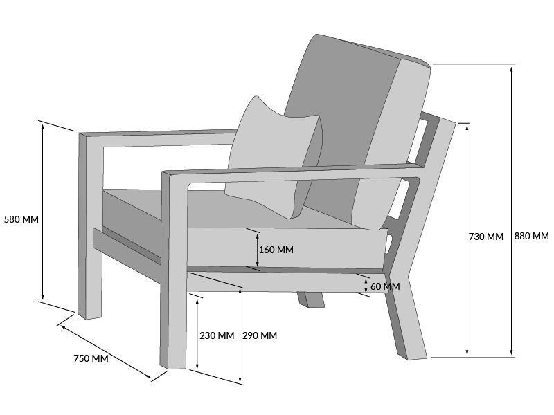 Timber Armchair | Life Armchair -Garden Furniture Centre-HighRange,MidRange,Outdoor Furniture,Metal Furniture,Life Range-{collection_title}
