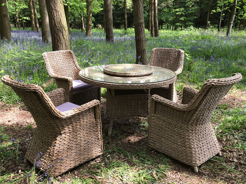 Montana 4 Chair Dining Set-Garden Furniture Centre-HighRange,Rattan,Tables,Dining Set,Rattan Furniture,Montana Range,Outdoor Dining-{collection_title}
