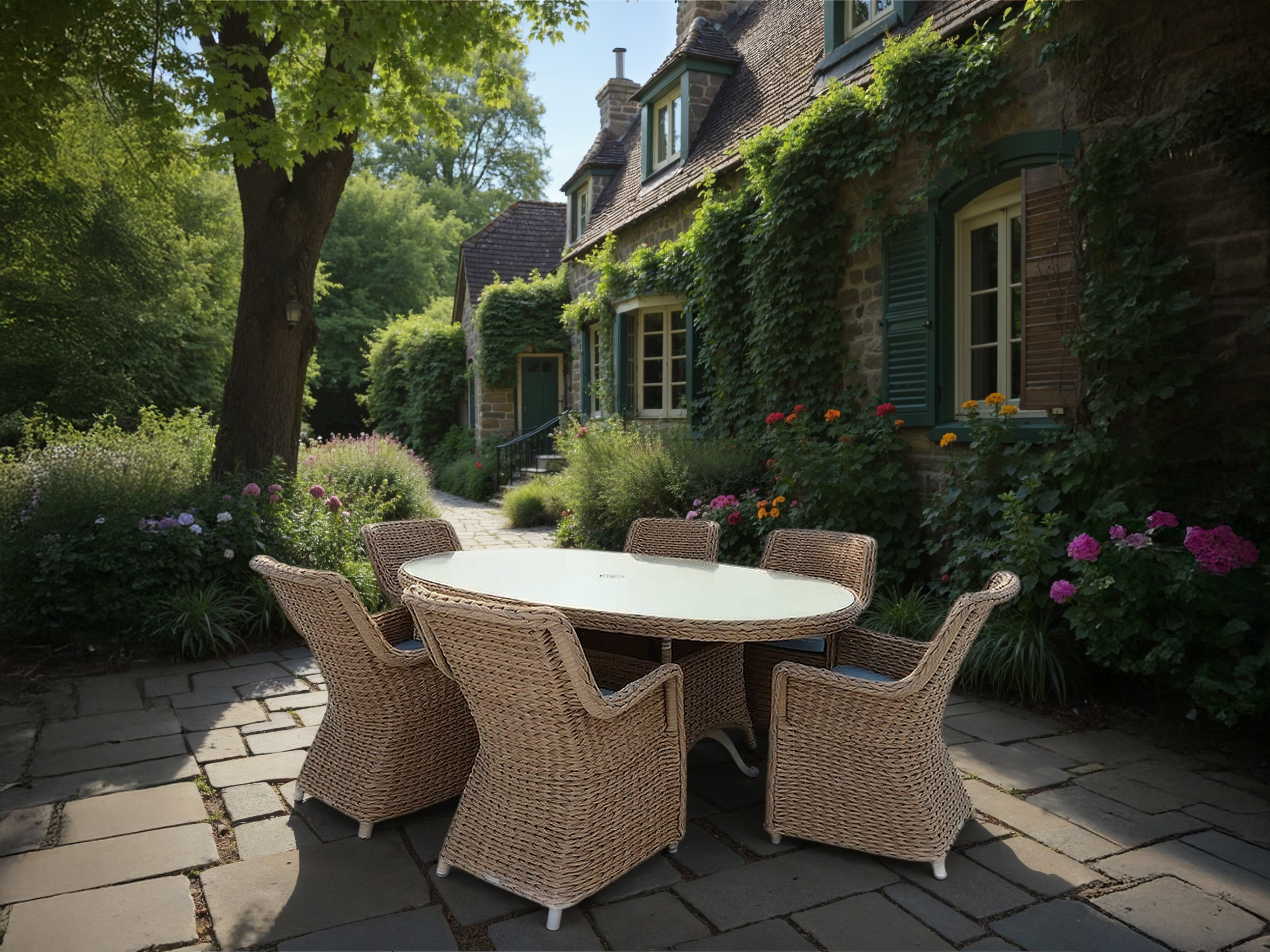 Montana Oval 6 Chair Dining Set-Garden Furniture Centre-HighRange,Tables,Dining Set,Rattan,Rattan Furniture,Montana Range,Outdoor Dining-{collection_title}