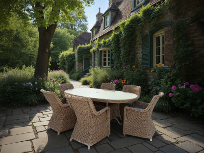 Montana Oval 6 Chair Dining Set-Garden Furniture Centre-HighRange,Tables,Dining Set,Rattan,Rattan Furniture,Montana Range,Outdoor Dining-{collection_title}