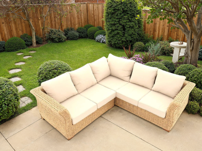 Montana Corner Sofa -Garden Furniture Centre-HighRange,Outdoor Lounging,Rattan Furniture,Montana Range,Corner Lounge Units,Rattan,Montana,Rattan Sets-{collection_title}