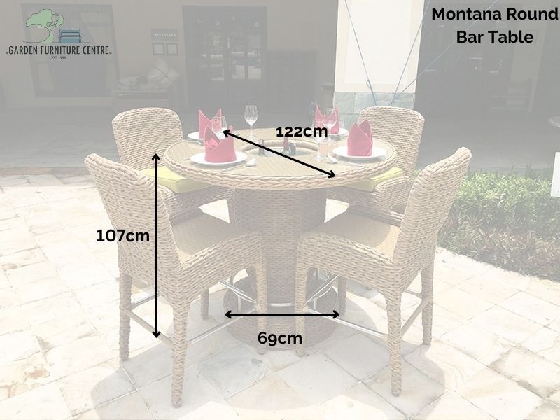 Montana Round Bar -Garden Furniture Centre-HighRange,Outdoor Dining,Outdoor Furniture,Rattan Furniture,Bars & Bar Sets,Montana Range,Rattan,Montana,Outdoor Kitchen,Bars-{collection_title}