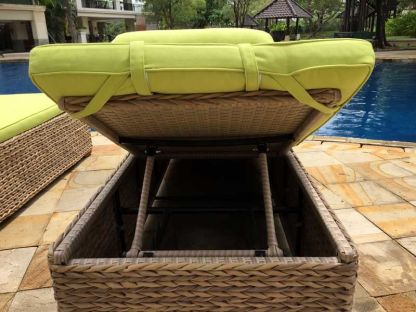 2 x Montana Sun Lounger + Free Side Table