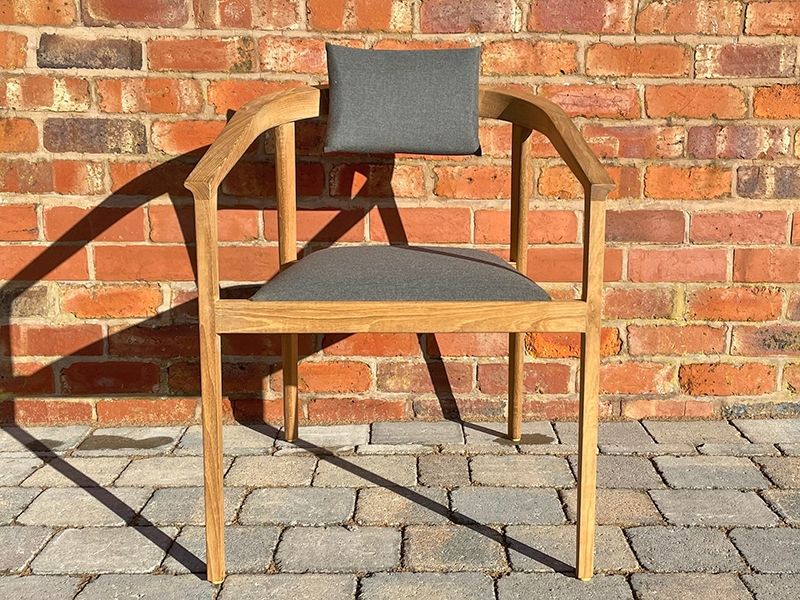 Mustique Stacking Armchair | FSC® Certified-Garden Furniture Centre-MidInstock,instock,MidRange,Dining Chair,Outdoor Furniture,Teak Garden Furniture,FSC®,Outdoor Dining,Teak,Teak Chairs-{collection_title}