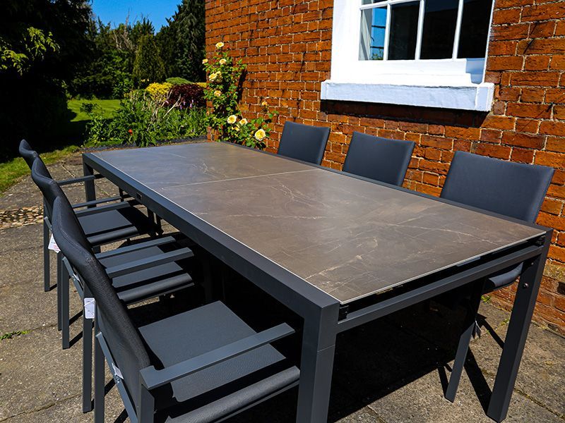 Mustique 10 Chair Extending Set | Life Range | Ex-Display-Garden Furniture Centre-HighRange,Metal,Tables,Dining Set,Outdoor Furniture,Metal Furniture,Ranges,Life Range,Outdoor Dining,Autumn & Winter Sale,Sale,Showroom exdis-{collection_title}