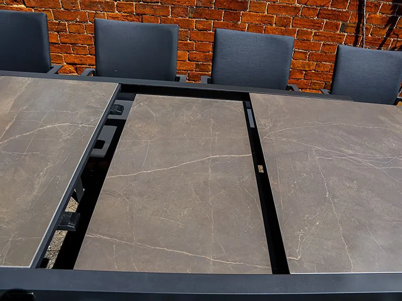 Aruba 8 Chair Extending Dining Set