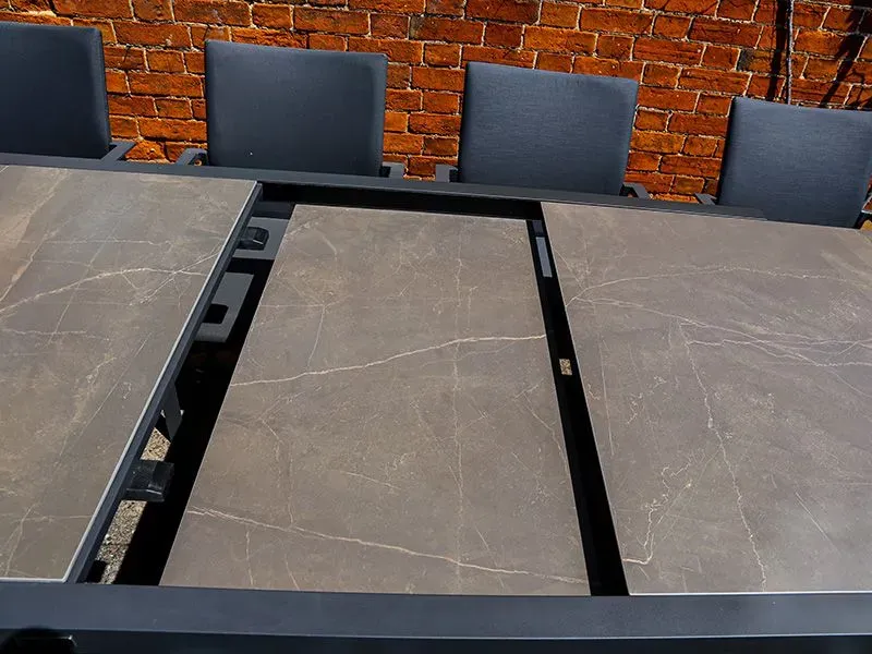 Aruba 8 Chair Extending Dining Set