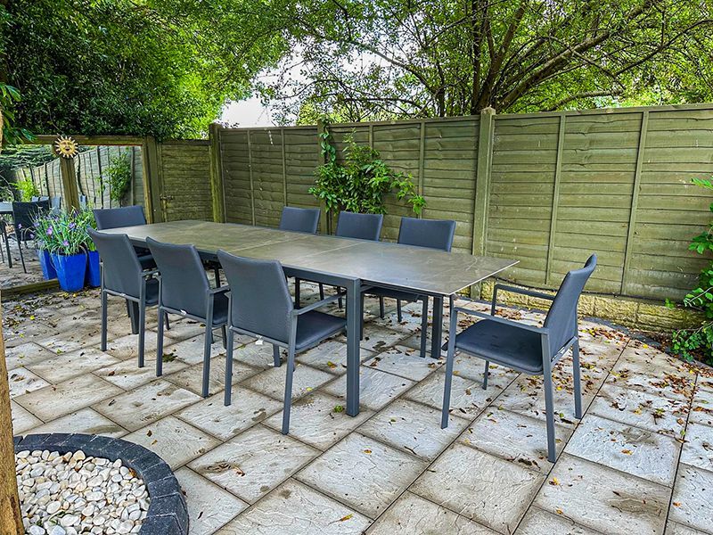 Mustique 8 Chair Extending Set | Life Range-Garden Furniture Centre-HighRange,Metal,Tables,Dining Set,Outdoor Furniture,Metal Furniture,Ranges,Life Range,Outdoor Dining,Autumn & Winter Sale-{collection_title}