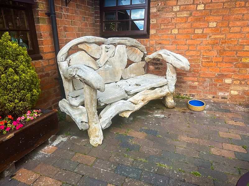 Naga Reclaimed Teak Root Bench 