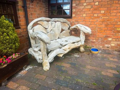 Naga Reclaimed Teak Root Bench 
