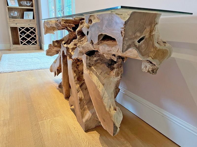 Naga Console Side Table -Garden Furniture Centre-Root,MidRange,Conservatory,Reclaimed Furniture,Indoor Accessories,Teak,Tables,Teak Tables-{collection_title}