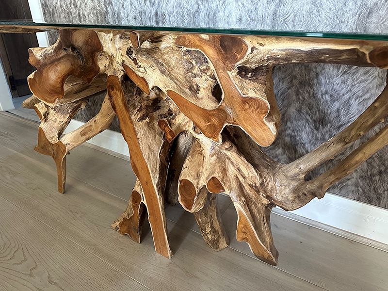Naga Console Side Table -Garden Furniture Centre-Root,MidRange,Conservatory,Reclaimed Furniture,Indoor Accessories,Teak,Tables,Teak Tables-{collection_title}