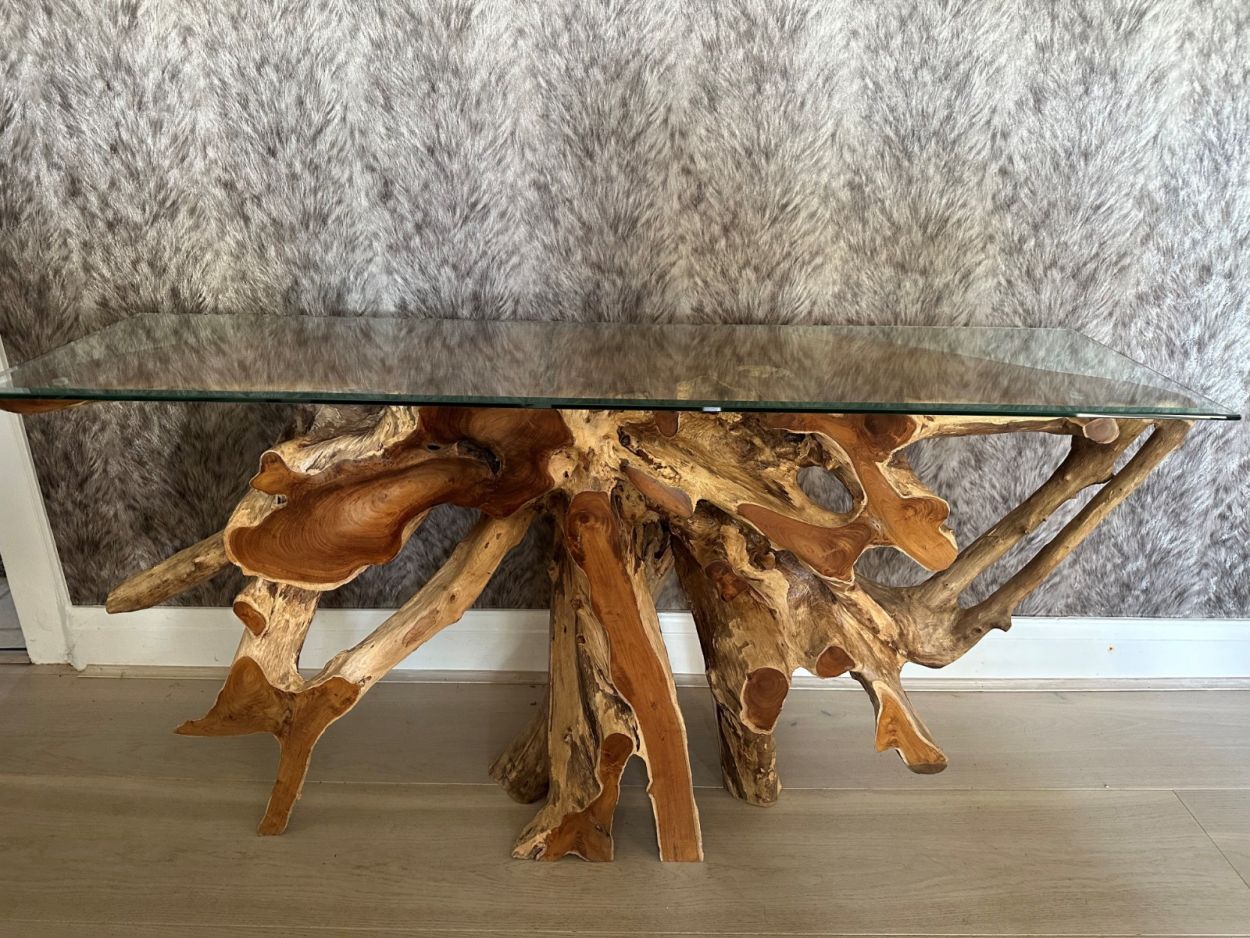 Naga Console Side Table -Garden Furniture Centre-Root,MidRange,Conservatory,Reclaimed Furniture,Indoor Accessories,Teak,Tables,Teak Tables-{collection_title}