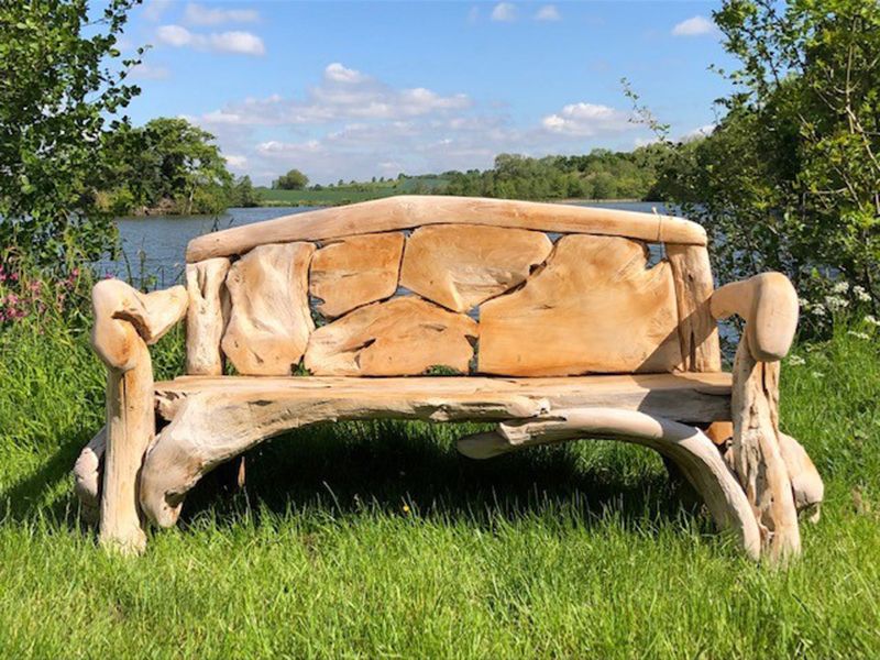 Naga Reclaimed Teak Root Bench 