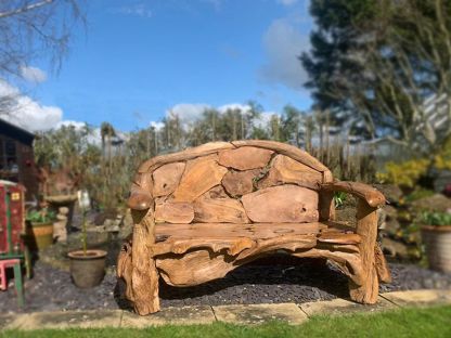 Naga Reclaimed Teak Root Bench 