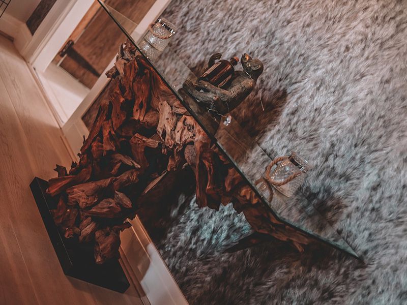 Regina Teak Root Console Table-Garden Furniture Centre-Root,MidInstock,instock,MidRange,Conservatory,Reclaimed Furniture,Indoor Accessories,Teak,Tables,Teak Tables-{collection_title}