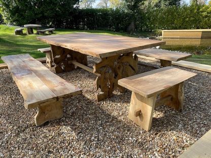 Nature Teak Bench Set 3m