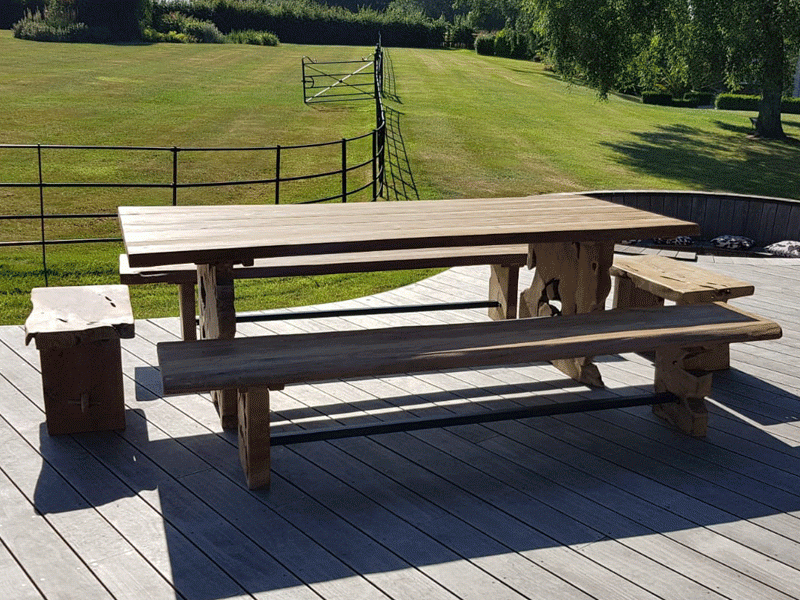 Nature Teak Bench Set 3m-Garden Furniture Centre-Root,HighRange,Outdoor Dining,Outdoor Furniture,Teak Garden Furniture,Picnic Tables,Teak,Benches,Teak Sets-{collection_title}