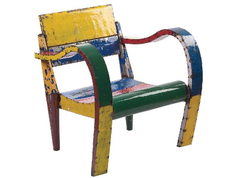 Coloured Low Lounger-Garden Furniture Centre-LowRange,Metal Furniture,Loungers & Daybeds,Upcycled Furniture,Ranges,Metal Garden Ornaments,Think Outside Range Ranges,Gifts,Loungers,Metal Loungers Loungers-{collection_title}