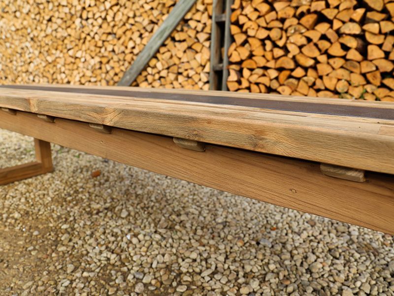 Nero 1.8m Bench | Bari Range -Garden Furniture Centre-MidInstock,instock,MidRange,Reclaimed Furniture,Bari,Outdoor Dining,Teak,Outdoor Furniture,Teak Garden Furniture,Benches,Teak Benches Benches,The Bari Outdoor Kitchen Range-{collection_title}