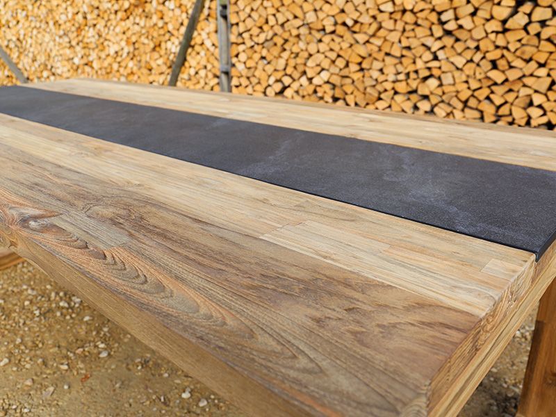 Nero Bench Set-Garden Furniture Centre-HighRange,Tables,Dining Set,Outdoor Furniture,Teak Garden Furniture,Outdoor Dining-{collection_title}