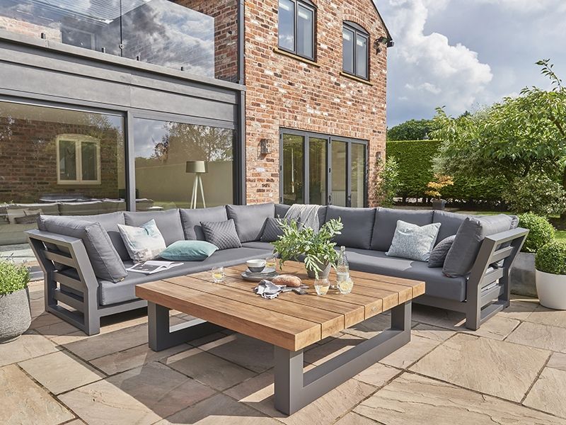 Nevada Corner Unit | Life Range -Garden Furniture Centre-HighRange,Outdoor Furniture,Metal Furniture,Corner Lounge Units,Sale,Outdoor Sale,Autumn & Winter Sale,Spring & Summer Sale-{collection_title}