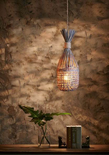 Bamboo Grey Pendant Light 