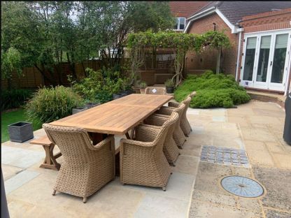 Valencia Teak Bench and Chair Set