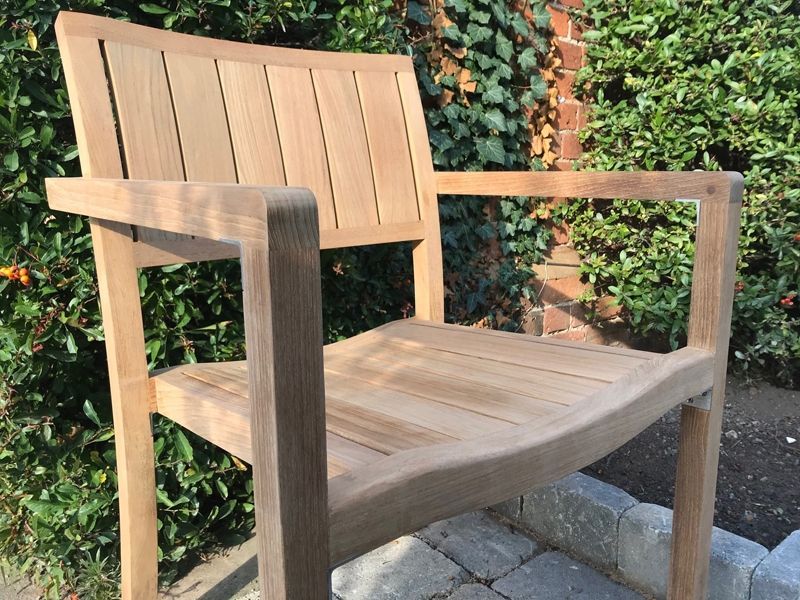 New York Stacking Armchair-Garden Furniture Centre-LowRange,Reclaimed Furniture,ere,Outdoor Dining,Outdoor Furniture,Teak Garden Furniture,Teak,Teak Chairs-{collection_title}