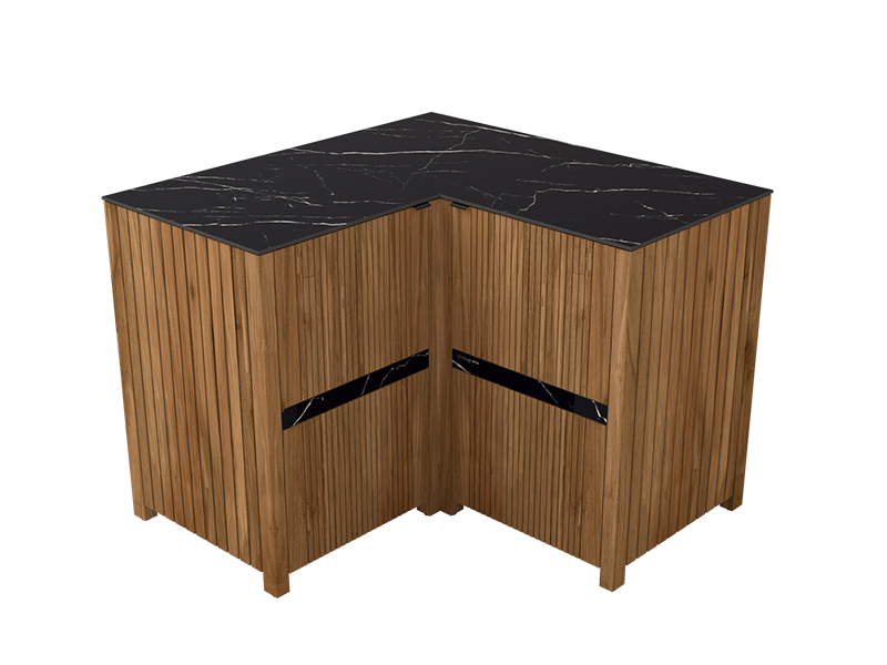 Amalfi Corner Unit-Garden Furniture Centre-HighRange,Reclaimed Furniture,Amalfi,Modular Furniture,Teak,Outdoor Furniture,Teak Garden Furniture,Ranges,Outdoor Kitchens,The Bari Outdoor Kitchen Range-{collection_title}